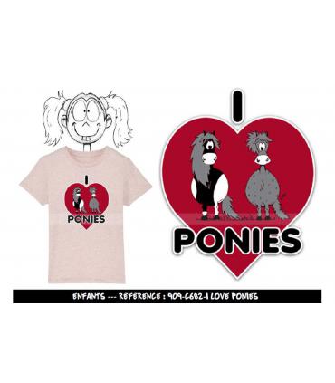 T-shirt I love ponies