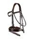 Bridon avec muserolle combinée large et vernie  Working Collection - Dy'on