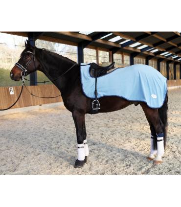 Couvre-reins polaire séchant bleu ciel - JMR