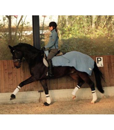 Couvre-reins polaire séchant bleu ciel - JMR