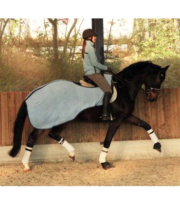 Couvre-reins polaire séchant bleu ciel - JMR