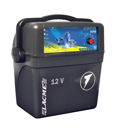 SECUR 100 - Électrificateur portable 12V/9V idéal pour petites clôtures - Lacmé