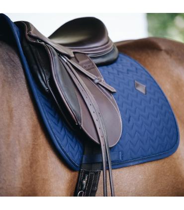 Tapis de selle mixte Fishbone Bleu Marine - Kentucky