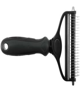 Brosse et peigne à mue 2-en-1 HIPPOTONIC pour chevaux